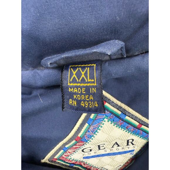 Vintage GEAR for Sports New York Yankees Jacket XXL White Navy Made in Korea - Picture 3 of 10